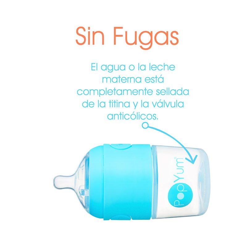 Biberón Anticólico para Bebé para Mezclar Fórmula 3 pzas Color Azul (9oz / 260ml)