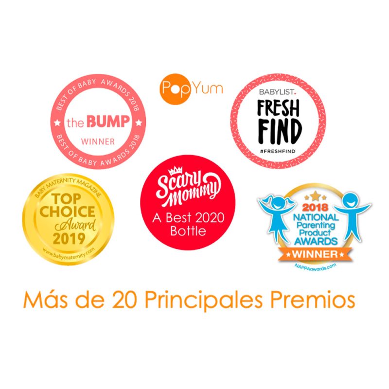 Biberón Anticólico para Bebé para Mezclar Fórmula 3 pzas Color Azul (9oz / 260ml)